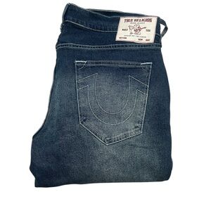 True Religion Ricky Men's Dark Blue Relaxed Jeans Size 36